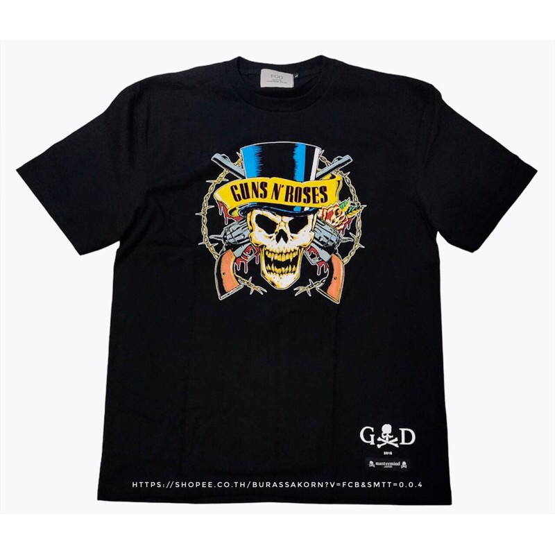 top-ct-เสื้อยืด-fear-of-god-x-mastermind-x-gun-n-roses