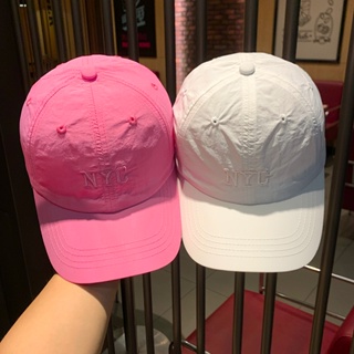 หมวกเบสบอล ปักลายตัวอักษร กันแดด แบบแห้งเร็ว สไตล์เกาหลี แฟชั่นฤดูร้อน สําหรับผู้ชาย และผู้หญิง