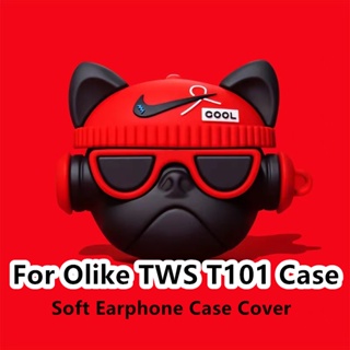 【พร้อมส่ง】เคสหูฟัง แบบนิ่ม ลายสับปะรด สําหรับ Olike T101 TWS Olike T101