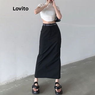 ภาพหน้าปกสินค้าLovito กระโปรง เอวยางยืด มีกระเป๋า แต่งซิป สีพื้น สไตล์ลำลอง สำหรับผู้หญิง L47AD081 (สีดำ) ที่เกี่ยวข้อง