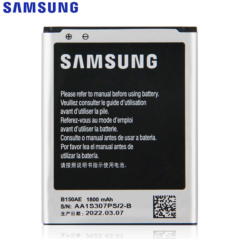 samsungแบตเตอรี่ทดแทนb150aeสำหรับsamsung-galaxy-trend3-i8260-g3502-g3508-g3509-b150acแท้แบตเตอรี่