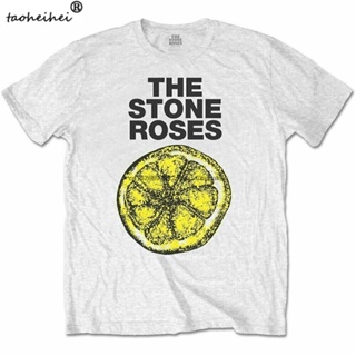 👕✨แฟชั่น4XL 3XL 6XL T เสื้อ The Stone Roses Lemon 1989ทัวร์เสื้อยืด Unisex สินค้าอย่างเป็นทางการ100% UK ขาย Plus ขนาดที