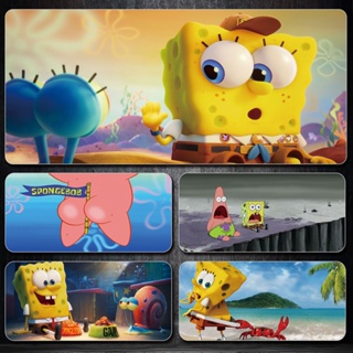 [700 * 300] แผ่นรองเมาส์ ลาย SpongeBob SquarePants น่ารัก ขนาดใหญ่ สําหรับคอมพิวเตอร์ โน๊ตบุ๊ค