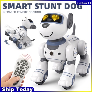 Arthur หุ่นยนต์สุนัขอิเล็กทรอนิกส์ ควบคุมด้วยเสียง พร้อมเสียง พร้อมเสียงเพลง ของเล่นสําหรับเด็ก ของขวัญวันเกิด 1 กล่อง