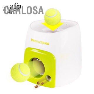 CARLOSA Automatic Dog Ball Launcher เครื่องขว้างลูกเทนนิสแบบโต้ตอบสำหรับในร่มกลางแจ้ง