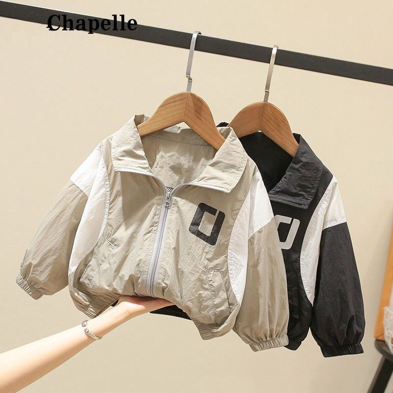 พร้อมส่ง-ขายดี-เสื้อคลุมกันแดด-ผ้าเรยอน-แบบบาง-ระบายอากาศ-สไตล์เกาหลี-ญี่ปุ่น-แฟชั่นฤดูร้อน-สําหรับเด็กผู้ชาย