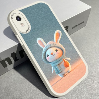 สําหรับ Redmi 9 9A 9C 10 2022 10A 10C K20 K40 Pro+ เคสโทรศัพท์มือถือหนัง PU ซิลิโคนนิ่ม แบบบาง ลายการ์ตูนกระต่าย