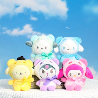 ขายส่ง เครื่องประดับ Kuromi Sanrio Plush Melody Doll Cinnamon Dog ตุ๊กตาจี้กระเป๋าเป้สะพายหลัง