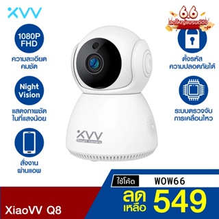 ภาพหน้าปกสินค้า[549 บ. โค้ด WOW66] Xiaovv Q8 กล้องวงจรปิด ภายในบ้าน 1080p (CN V.) หมุนได้ 355° Night Vision Noise ต่ำ-30D ที่เกี่ยวข้อง