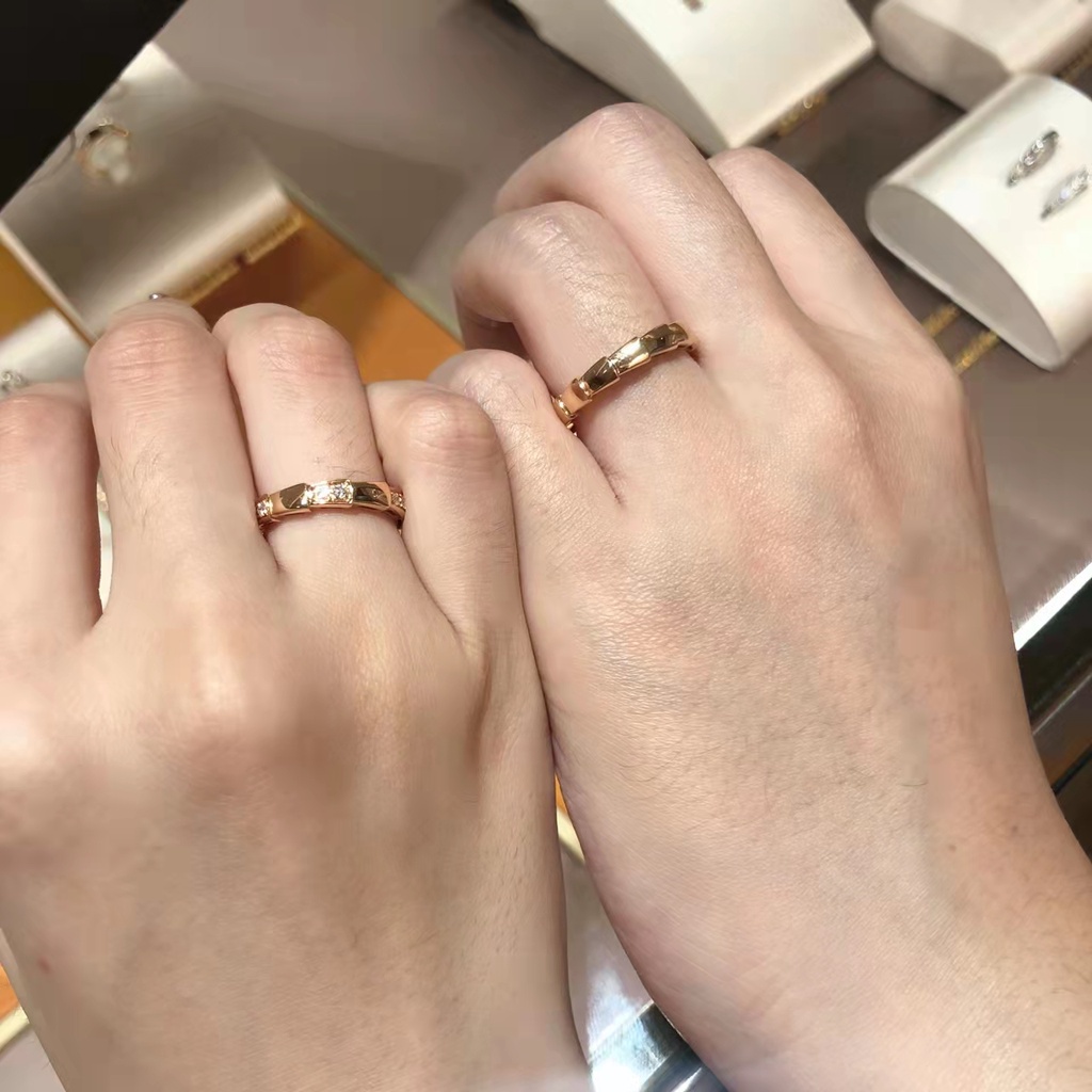 แหวนแต่งงาน-รูปงู-ประดับเพชร-ชุบทอง-18k-สีโรสโกลด์-สไตล์คลาสสิก-สําหรับผู้ชาย-และผู้หญิง