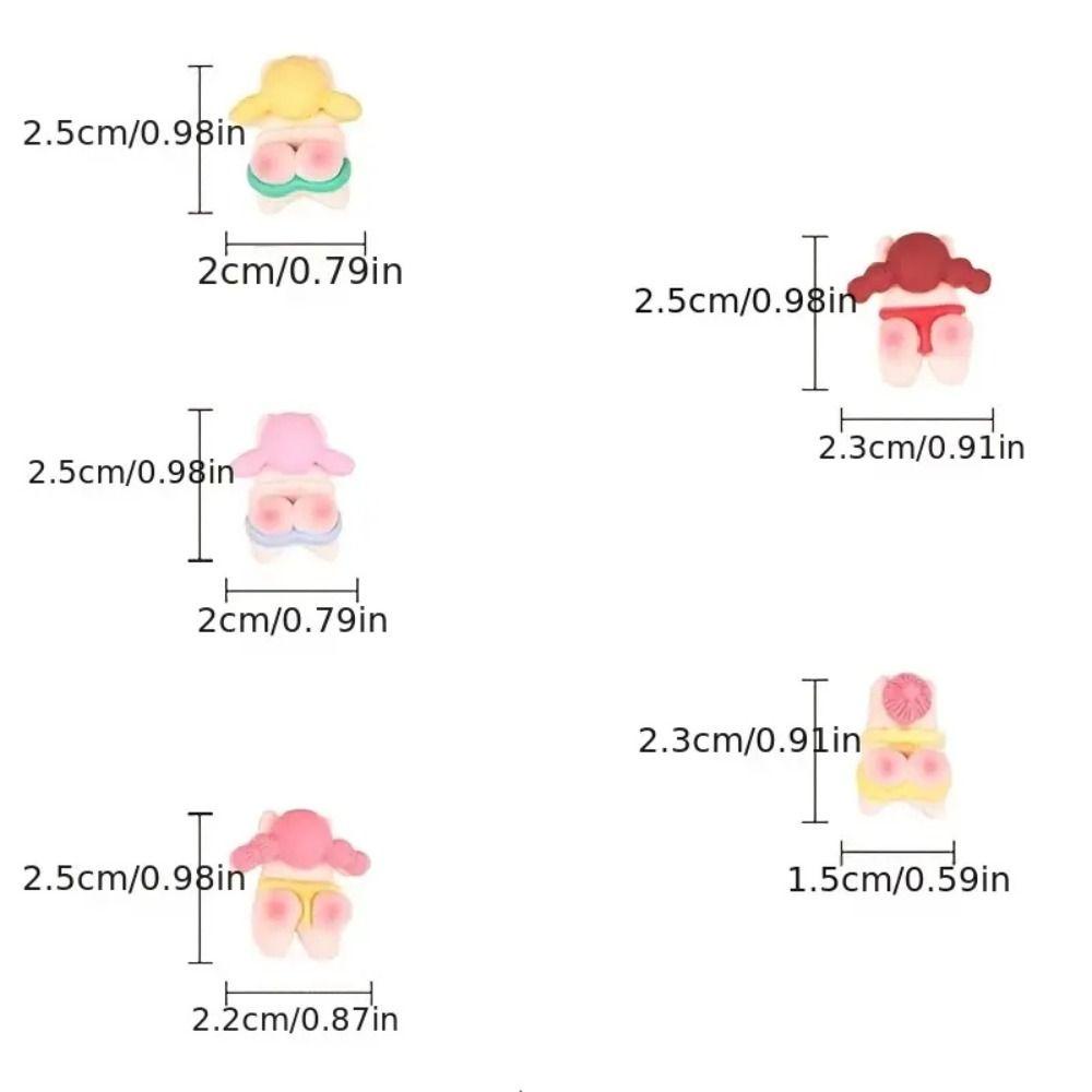 augustine-ตุ๊กตาฟิกเกอร์เรซิ่น-รูปก้นพีช-ชุดว่ายน้ํา-ก้นพีช-เครื่องประดับ-สําหรับตกแต่งรถยนต์-โทรศัพท์-5-ชิ้น