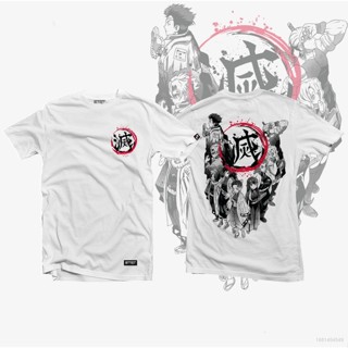 S-5XL เสื้อยืดแขนสั้นลําลอง ทรงหลวม พิมพ์ลายกราฟิกอนิเมะ Demon Slayer สไตล์ฮาราจูกุ พลัสไซซ์ สําหรับผู้ชาย และผู้หญิง