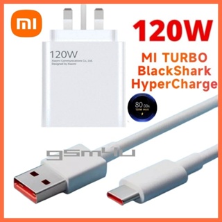 Para xiaomi cargador 120 W Hypercharge Fast Wall Charger Block para Xiaomi  14 13 12 12 12 s Pro Lite Redmi Note K60 K50 12 11 Pro Plus Black Shark 3 4