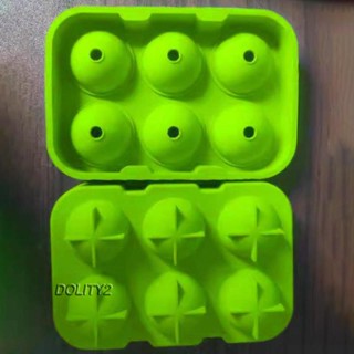 [Dolity2] ถาดทําน้ําแข็ง ทรงกลม สําหรับพุดดิ้ง เครื่องดื่ม 2 ชิ้น