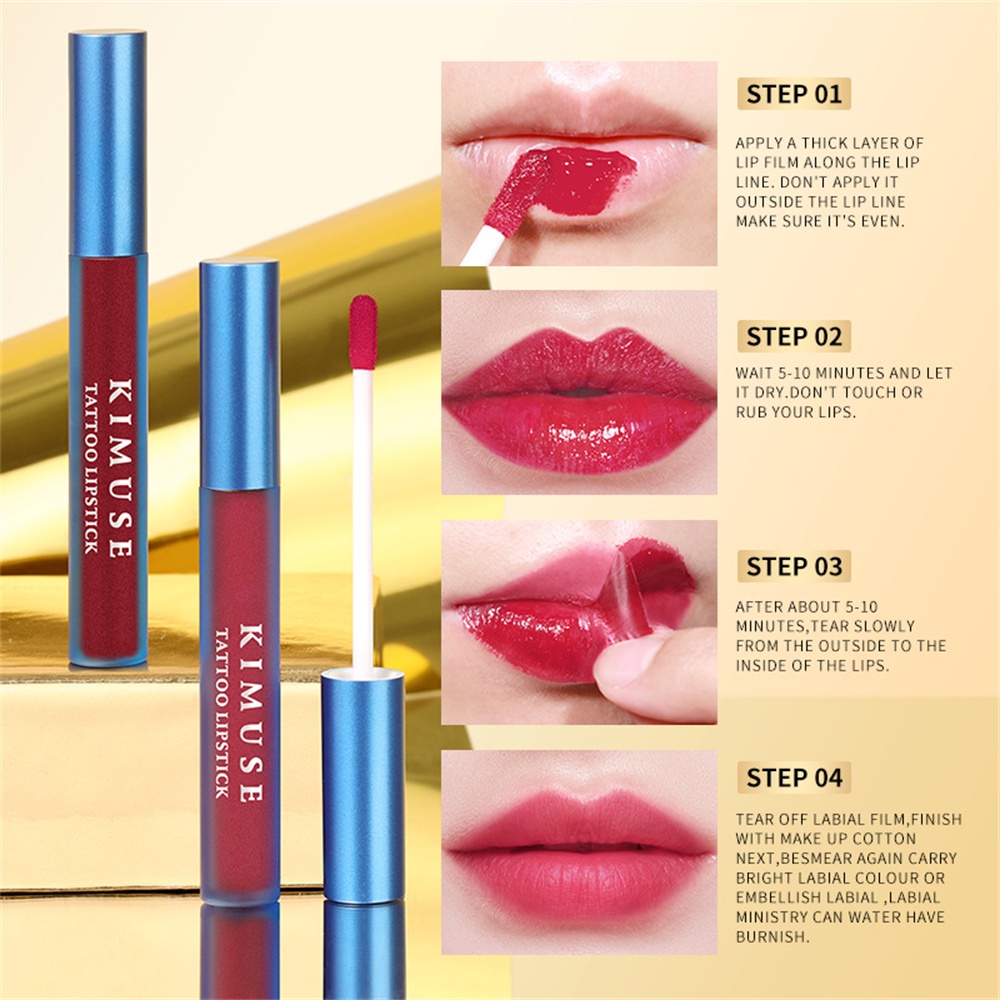 julystar-ใหม่-kimuse-tear-lip-gloss-matte-matte-dye-lip-tear-ลิปสติก-moisturizing-tear-lip-glaze-lip-gloss