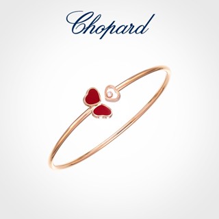 [พร้อมส่ง]Chopard   สร้อยข้อมือ ประดับเพชร โรสโกลด์ 18K รูปปีกผีเสื้อ