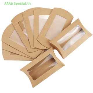 Aaairspecial กล่องกระดาษคราฟท์ สําหรับใส่ขนมคุกกี้ 10 ชิ้น