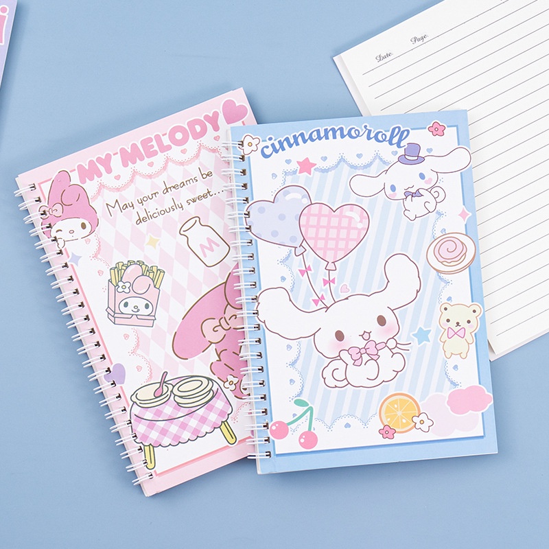 sanrio-สมุดไดอารี่-สมุดวาดภาพ-ลาย-kuromi-my-melody-cinnamoroll-sketchbook-primary-school-สําหรับนักเรียนประถม