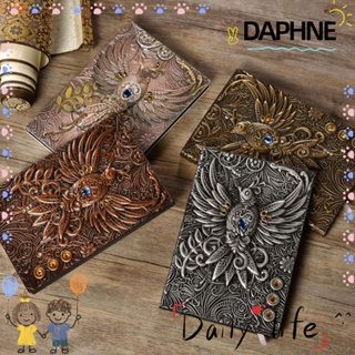 Daphne สมุดโน้ต ลายนกฟินิกซ์ สีทอง สไตล์เรโทร สําหรับสํานักงาน
