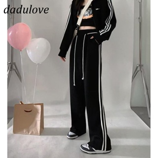 DaDulove💕 New American Ins High Street Striped Casual Pants Niche High Waist Wide Leg Pants Large Size Trousers