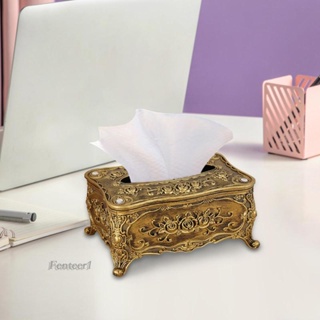 [Fenteer1] กล่องใส่กระดาษทิชชู่ ทิชชู่ ดีไซน์หรูหรา สําหรับตกแต่งห้องครัว โต๊ะเครื่องแป้ง