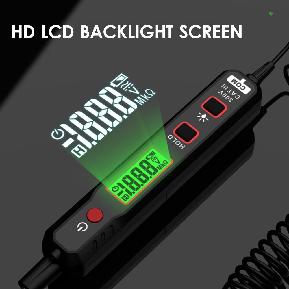 พร้อมส่ง-habotest-ปากกาทดสอบแรงดันไฟฟ้ารถยนต์-0-8v-100v-หน้าจอ-lcd-ดิจิทัล-พร้อมสปริงขยาย-pu-แบบพกพา