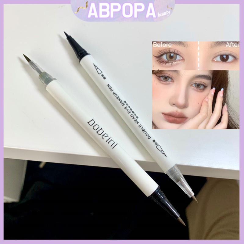 abpopa-beauty-ปากกาอายไลเนอร์-แบบสองหัว-แห้งเร็ว-ติดทนนาน