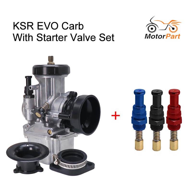 MOTOPARTS SHOP KOSO PWK KSR 28/30/32/34mm Carburetor with Manual Valve
