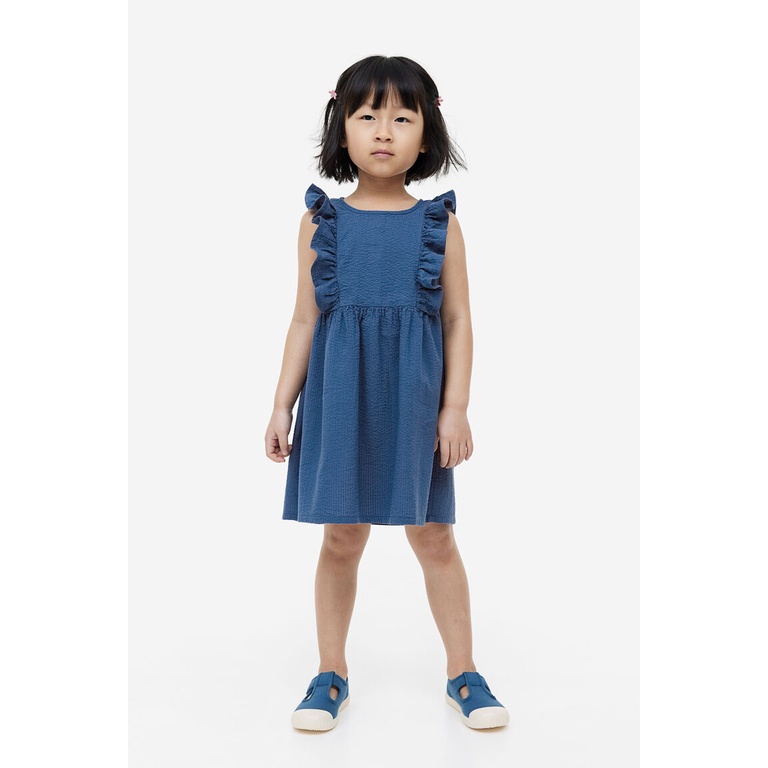 H&M Girl Seersucker dress 1158363_1 Shopee Thailand