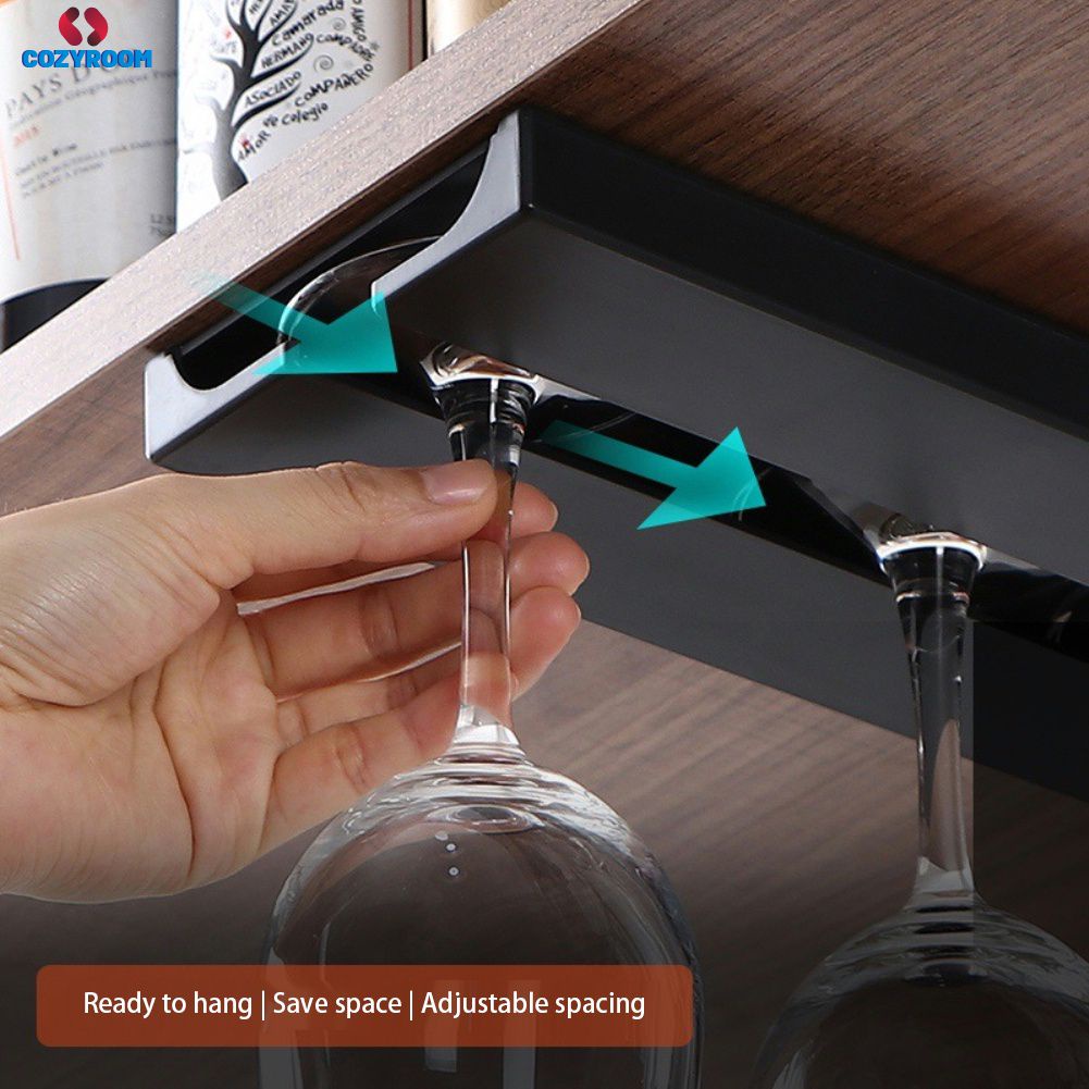 Creative Wall Mounted Kitchen Cup Holder Multifunction Classification Hanging Glass Cup Rack