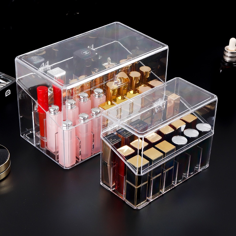 hot-sale-transparent-acrylic-lip-glaze-finishing-lipstick-rack-lipstick-storage-box-with-flip-dustproof-desktop-cosmetics-storage-box-8cc