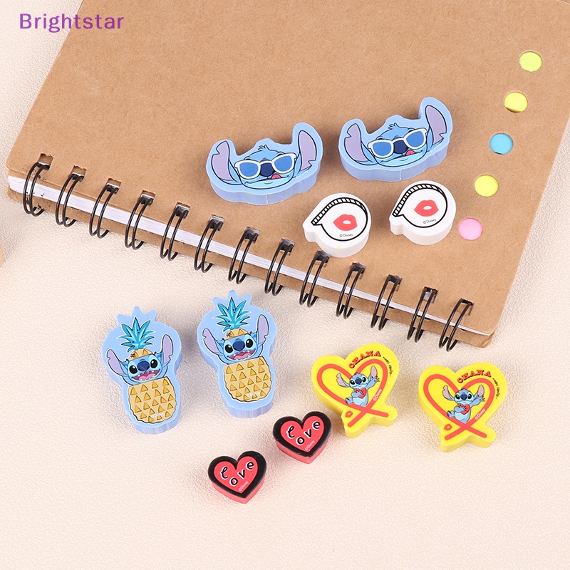 brightstar-stitch-อะนิเมะยางลบการ์ตูน-stitch-ฟิกเกอร์-kawaii-ยางลบนักเรียนเด็กอุปกรณ์การเรียนเด็กของขวัญของเล่นใหม่