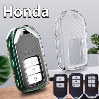 เคสกุญแจรีโมทรถยนต์ แบบใส สําหรับ Honda Accord Civic