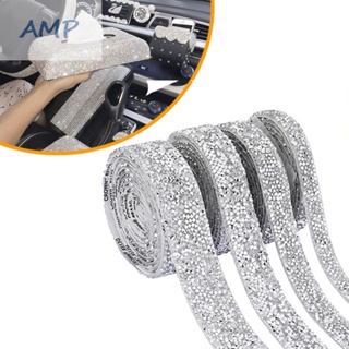 ⚡NEW 8⚡Sticker Rhinestone Silver White 90cm Car Accessories Crystal Decoration