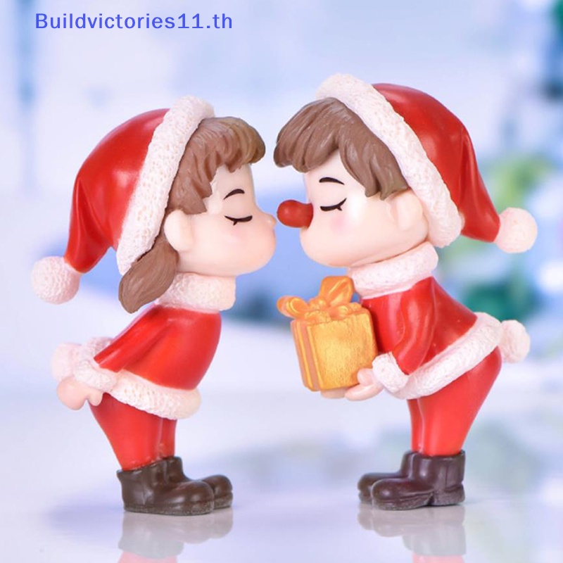 buildvictories11-ตุ๊กตาคู่รักคริสต์มาส-ขนาดเล็ก-สําหรับตกแต่งบ้าน-สวน