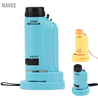 NAVEE Kids Handheld Microscope HD 180x Educational Puzzle Science Toy Children Mini