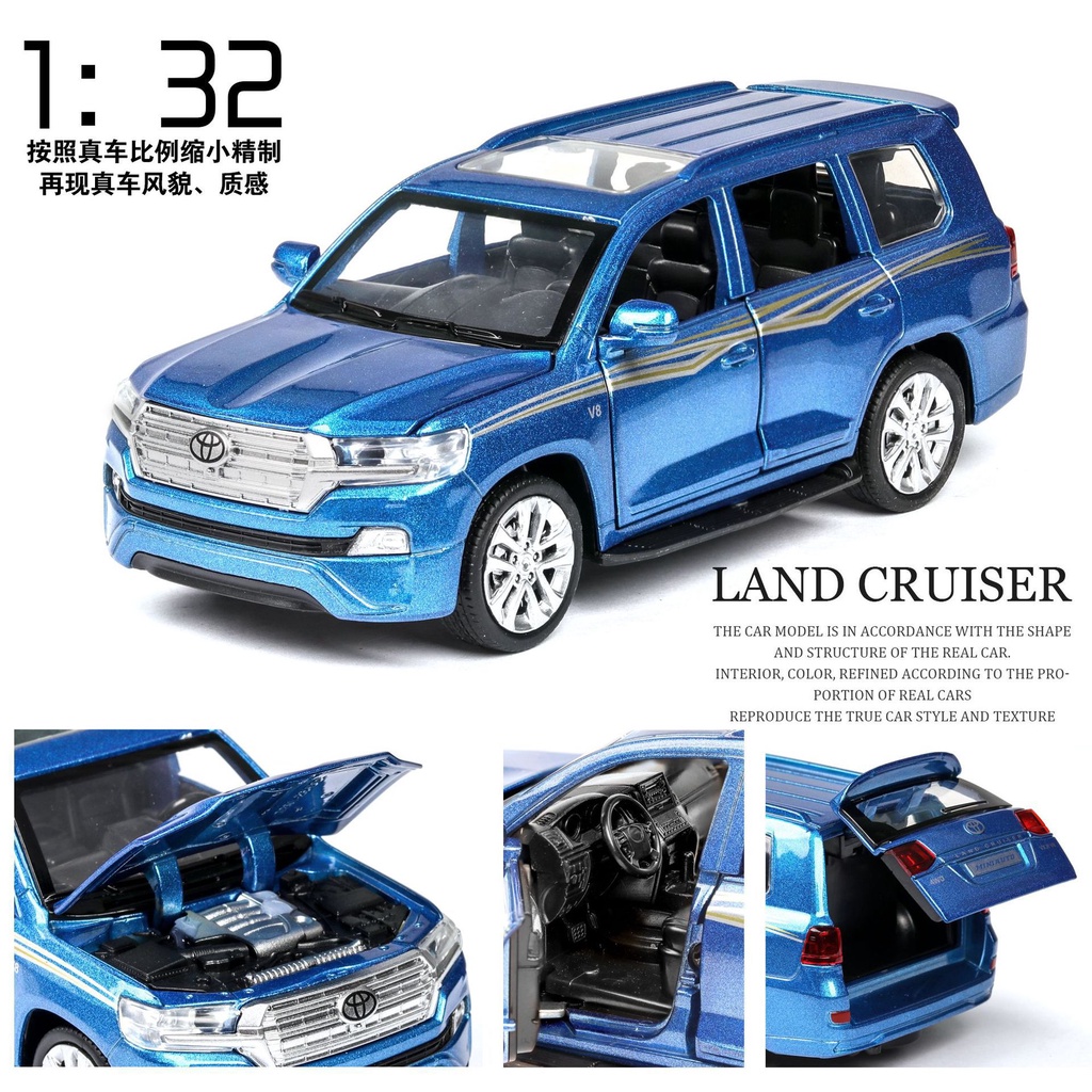 jianyuan-โมเดลรถยนต์จําลอง-cool-luze-land-cruiser-1-32-suv