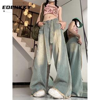 EOENKKY  กางเกงยีนส์ เอวสูง สไตล์เกาหลี แนววินเทจ 2023 NEW Style Stylish พิเศษ Chic Comfortable A27L09A 36Z230909