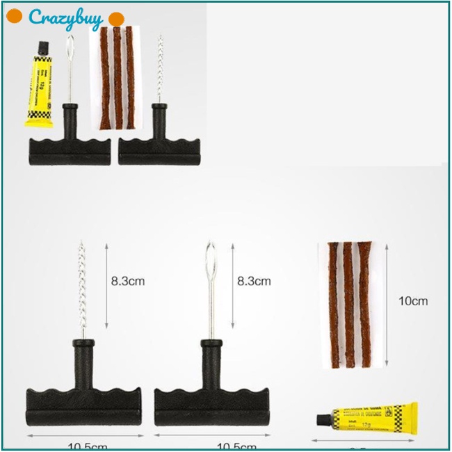 cr-ชุดเครื่องมือซ่อมยางรถยนต์-ตะเกียบยาง-แถบยาง-แบบพกพา-ชุดซ่อมยางฉุกเฉิน-อุปกรณ์เสริม-สําหรับจักรยานรถยนต์