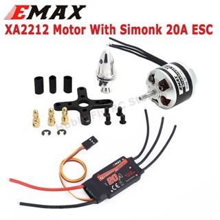 มอเตอร์ไร้แปรงถ่าน Emax XA2212 KV820 KV980 KV1400 พร้อม Emax Simonk 20A ESC 1045 props สําหรับโดรนบังคับ F450 F550