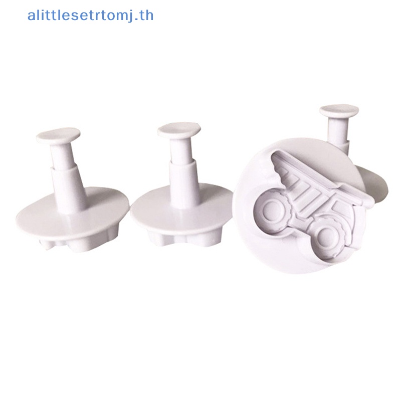alittlese-แม่พิมพ์ตัดคุ้กกี้-รูปรถยนต์-3d-diy-4-ชิ้น
