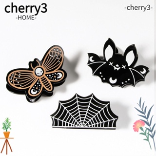 Cherry3 กิ๊บติดผมอะคริลิค รูปค้างคาว แมงมุม ผีเสื้อ ของขวัญ สําหรับปาร์ตี้ฮาโลวีน 2 ชิ้น