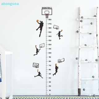 Abongsea สติกเกอร์ติดผนัง วัดส่วนสูง ลายบาสเก็ตบอล สําหรับเด็ก