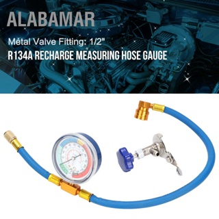 ALABAMAR R134A R12 ฟิตติ้ง Recharge Measuring Hose Gauge System ท่อชาร์จสารทำความเย็น