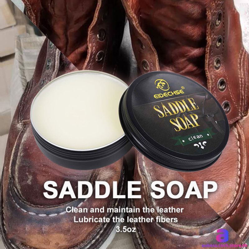 โซฟาหนัง-เสื้อผ้า-กระเป๋า-การทำความสะอาดและดูแลรักษา-saddle-soap-leather-cleaning-soap-aubesstechstore