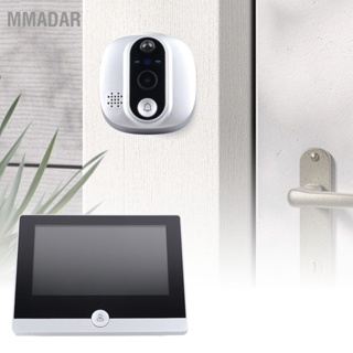  MMADAR Wifi Video Doorbell บ้านไร้สายสมาร์ทหน้าจอประตูโทรศัพท์การเชื่อมต่อโทรศัพท์มือถือกล้องออดอินเตอร์คอม