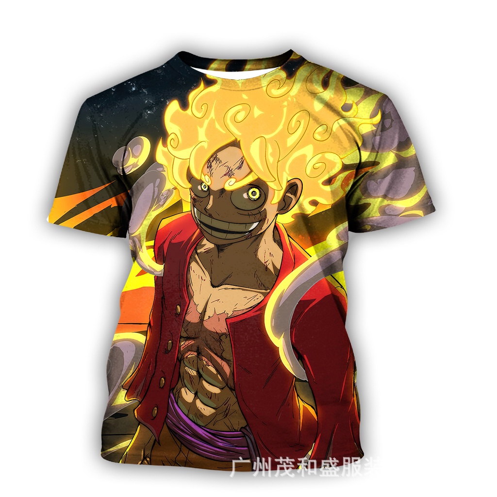 เสื้อยืดแขนสั้นลําลอง-พิมพ์ลายอนิเมะ-one-piece-luffy-gear-5th-sun-god-nika-3-มิติ-พลัสไซซ์-สไตล์ฮาราจูกุ-สําหรับผู้ชาย-และผู้หญิง