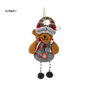 [LV] ตุ๊กตาซานตาคลอส สโนว์แมน กวางเรนเดียร์ หมี 3d แฮนด์เมด สําหรับแขวนตกแต่งคริสต์มาส