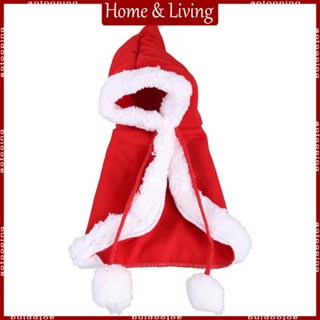 Aoto เสื้อคลุม มีฮู้ด สีแดง หนา ตลก คริสต์มาส สัตว์เลี้ยง แต่งตัว คริสต์มาส ปาร์ตี้ ถ่ายภาพ