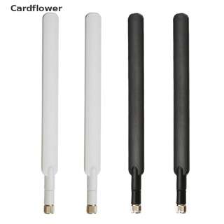 &lt;Cardflower&gt; เสาอากาศเราเตอร์ Wifi 4G 10dBi SMA ตัวผู้ 700-2700MHz สําหรับเราเตอร์ 4G LTE ลดราคา 2 ชิ้น ต่อล็อต